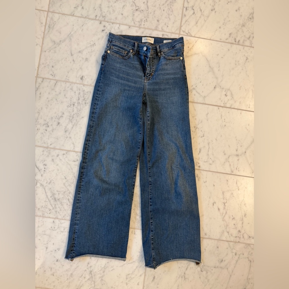 Frame Denim Le Slim Palazzo Jeans